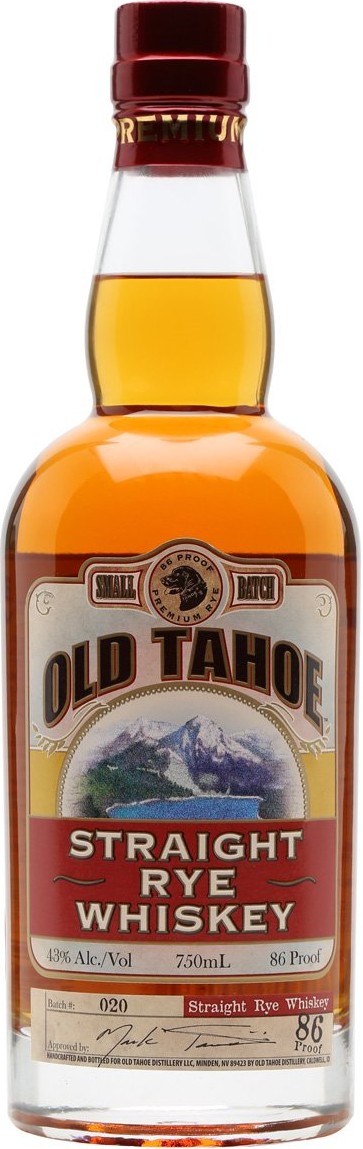 Old Tahoe Straight Rye Whiskey