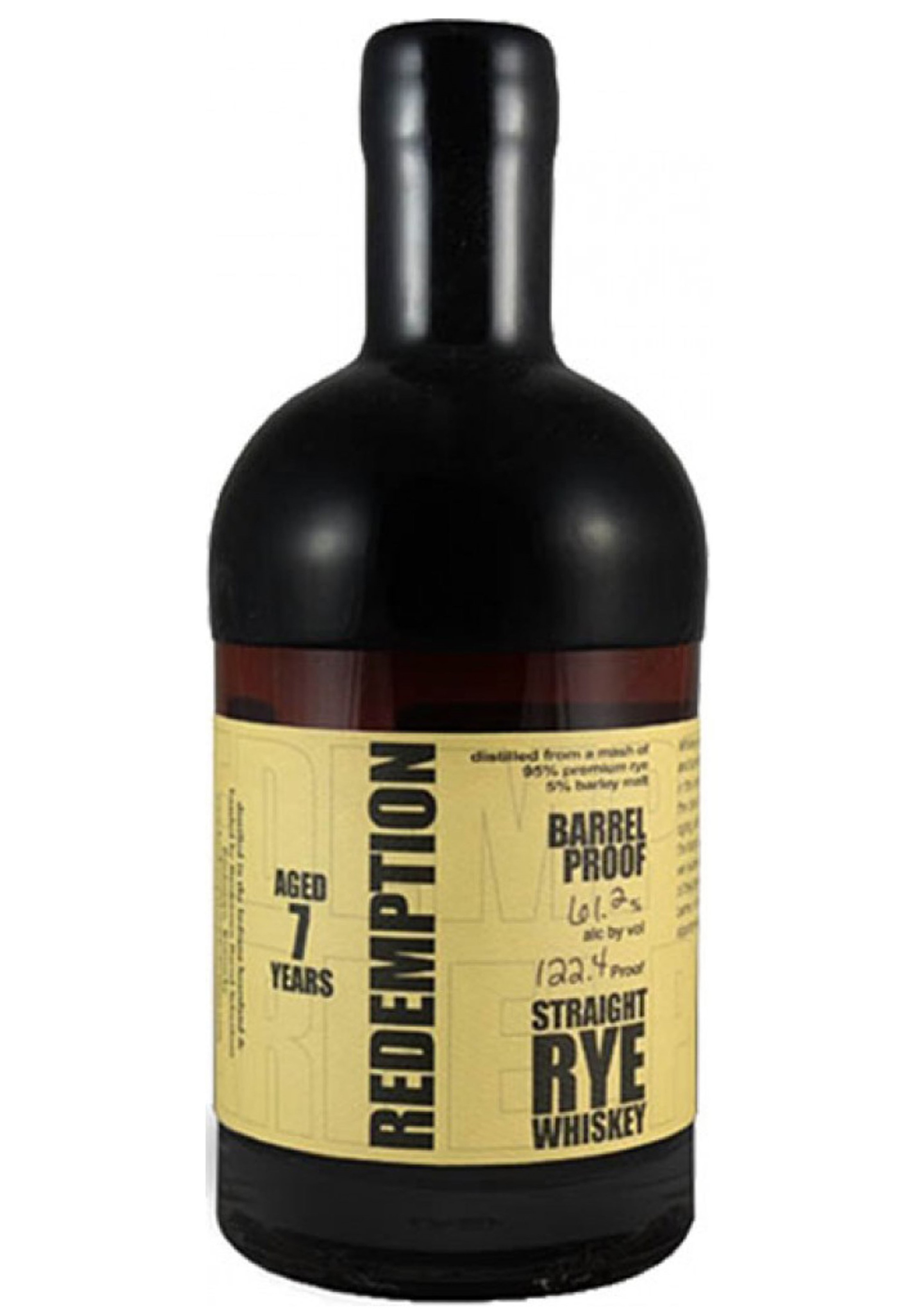 Redemption Barrel Proof 7 Year Straight Rye