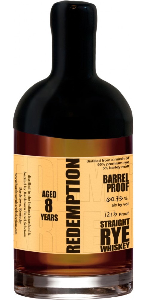 Redemption Barrel Proof 8 Year Straight Rye