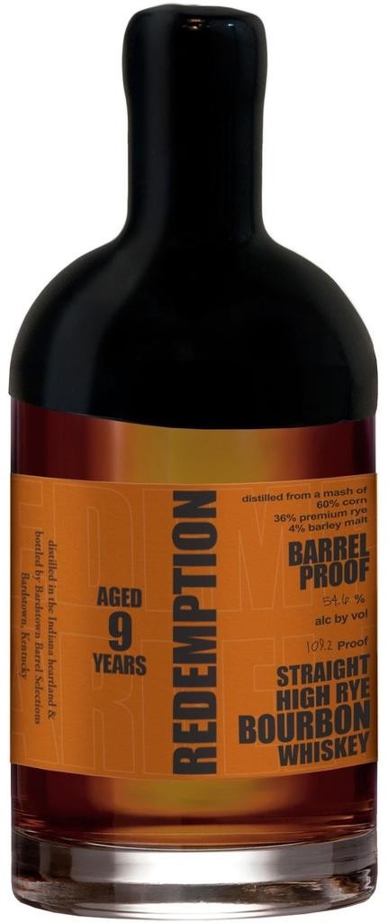 Redemption Barrel Proof 9 Year Straight Bourbon