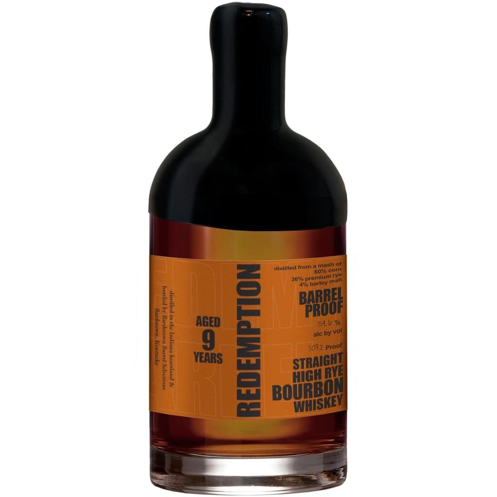 Redemption Barrel Proof 9 Year Straight High-Rye Bourbon