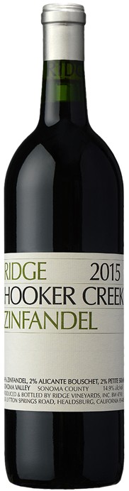 Ridge Hooker Creek Zinfandel 2015