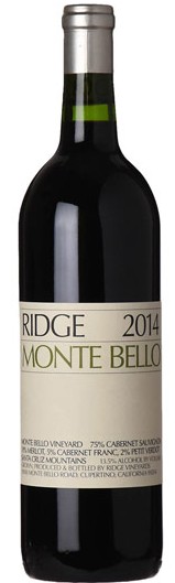 Ridge Monte Bello Cabernet Sauvignon 2014