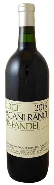 Ridge Zinfandel Pagani Ranch 2015