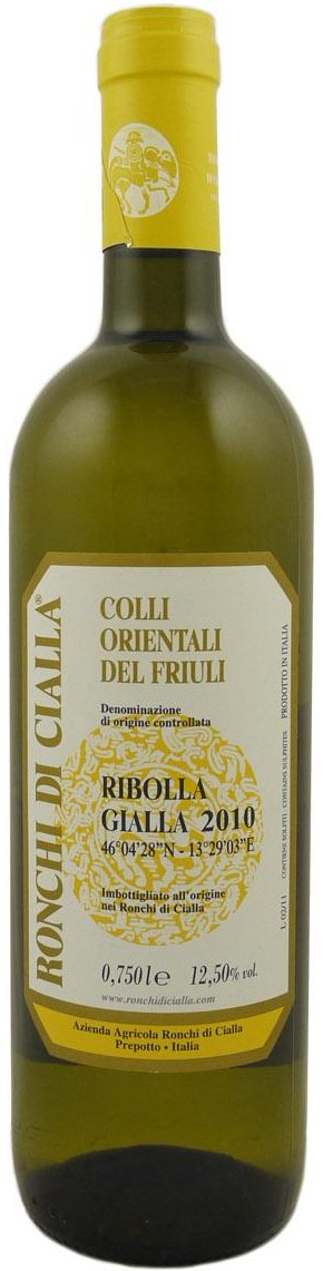 Ronchi di Cialla Ribolla Gialla 2012