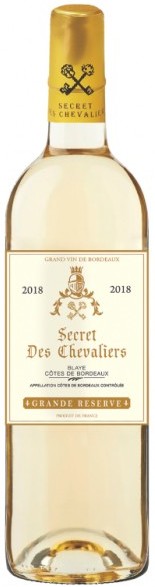 Secret des Chevaliers Blaye Cotes de Bordeaux Blanc Grande Reserve 2018