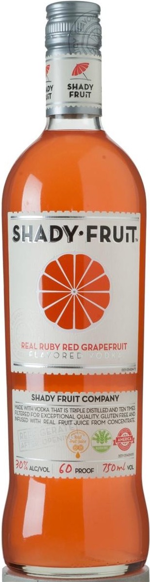 Shady Fruit Ruby Red Grapefruit Vodka