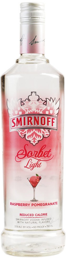 Smirnoff Sorbet Light Raspberry Pomegranate Vodka