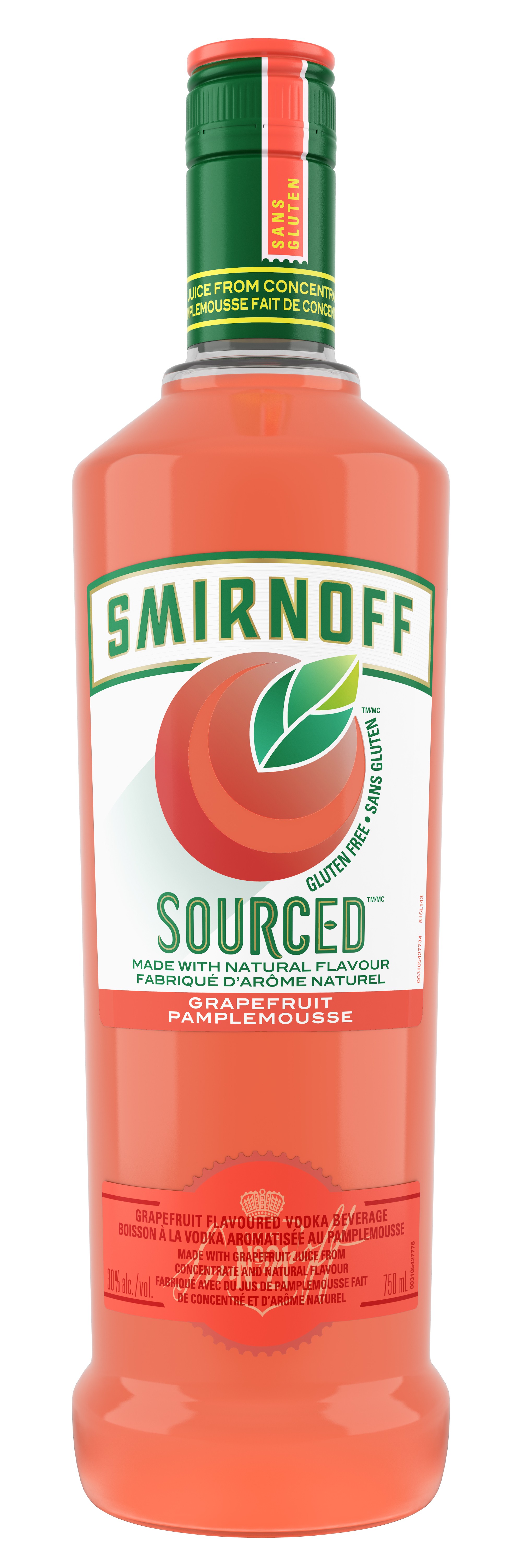 Smirnoff Sourced Grapefruit Vodka