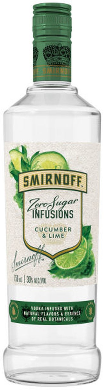 Smirnoff Zero Sugar Infusions Cucumber & Lime