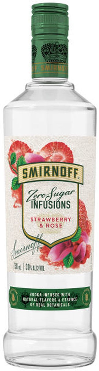 Smirnoff Zero Sugar Infusions Strawberry & Rose