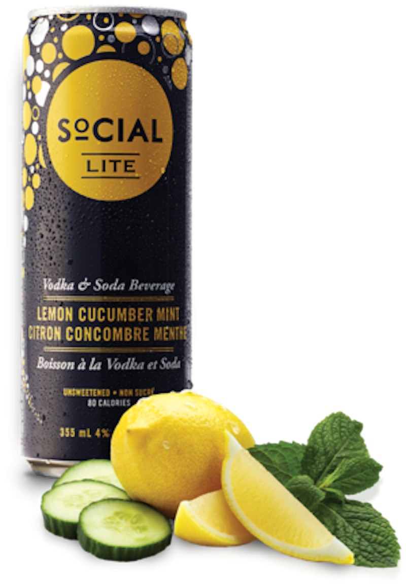 Social Lite Lemon Cucumber Mint