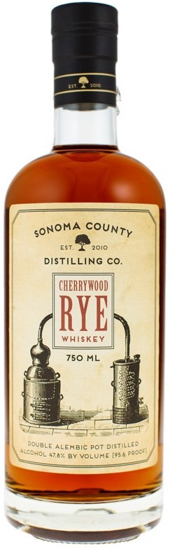 Sonoma County Distilling Co. Cherrywood Rye Whiskey