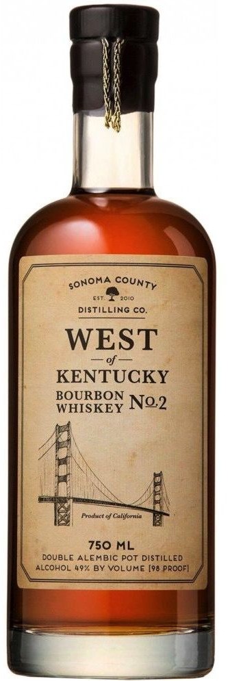 Sonoma County Distilling Co. West of Kentucky Bourbon No. 2