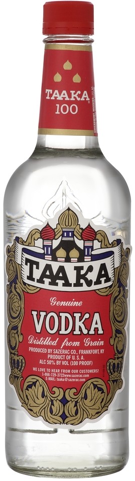 Taaka Vodka Red Label 100 Proof