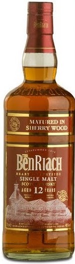The Benriach Matured in Sherry Wood 12 Years Old Speyside Single Malt