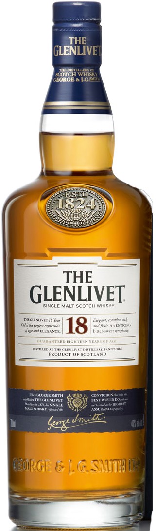 The Glenlivet 18 Year Old Single Malt Scotch Whisky