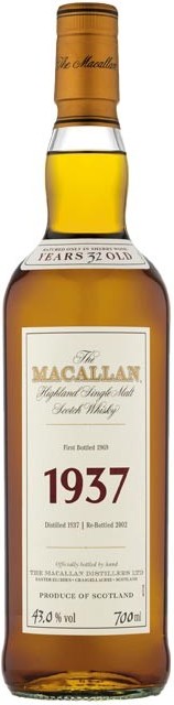 The Macallan 1937 Fine and Rare 30 Year