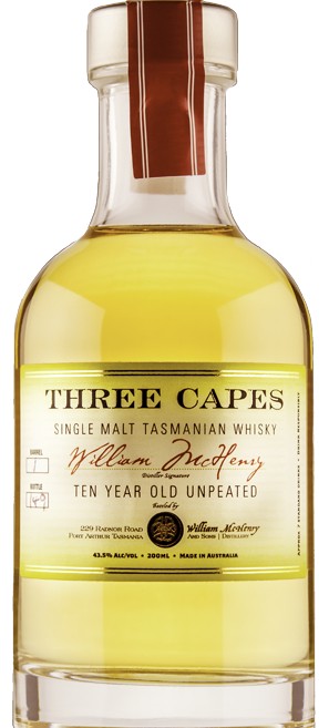 Three Capes Unpeated Single Malt 10 Year