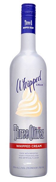 Three Olives Whipped Cream