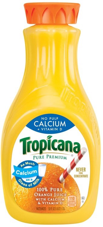 Tropicana No Pulp Calcium and Vitamin D