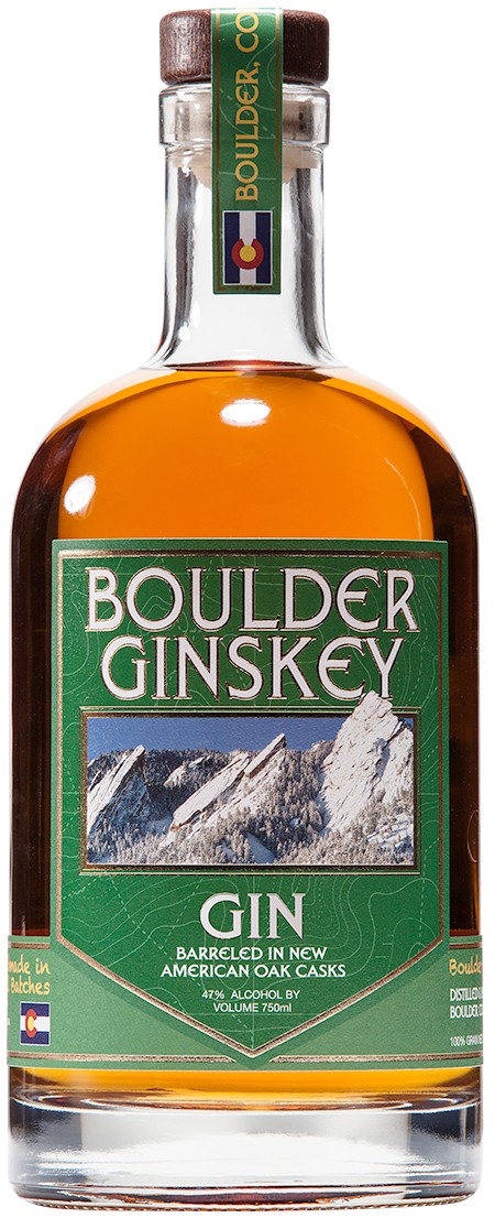 Vapor Distillery Boulder Ginskey Barrel Aged Gin