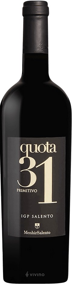 Vini Menhir Primitivo Salento #31 2016