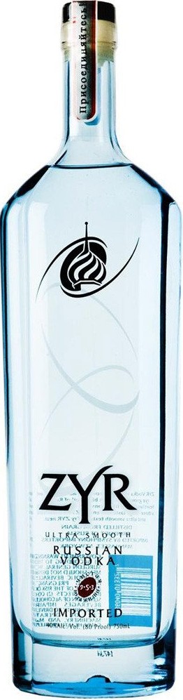 ZYR Russian Vodka 750 mL